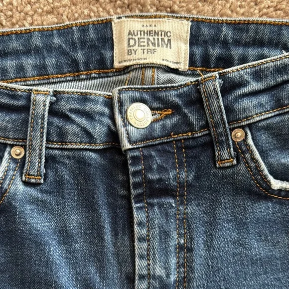 Zara Blue Slim Jeans Classic Style - Picture 2 of 3